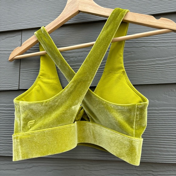 Green Velvet Fabletics Sports Bra - Picture 3 of 4